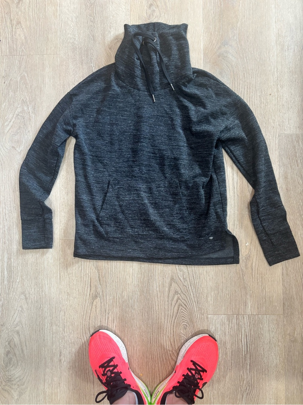 American Eagle Women  Dark Gray Pullover Funnel Neck Sweatshirt